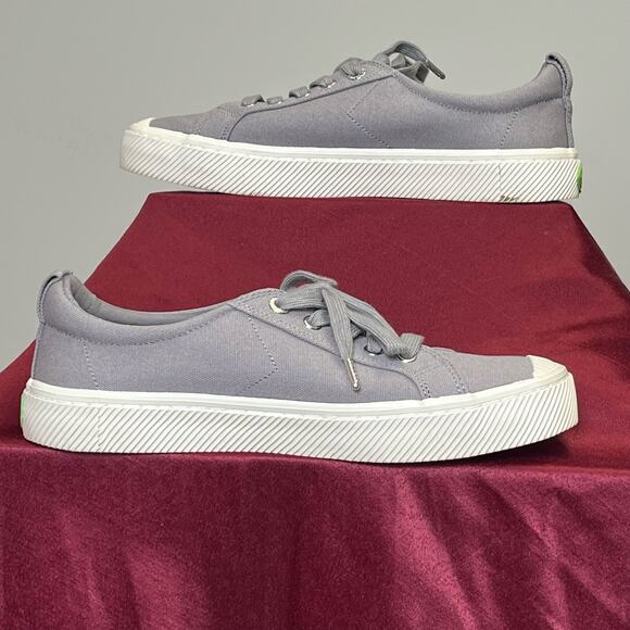 Cariuma OCA Low Grey Canvas Sustainable Organic Vegan Shoes 8.5 - Picture 3 of 9